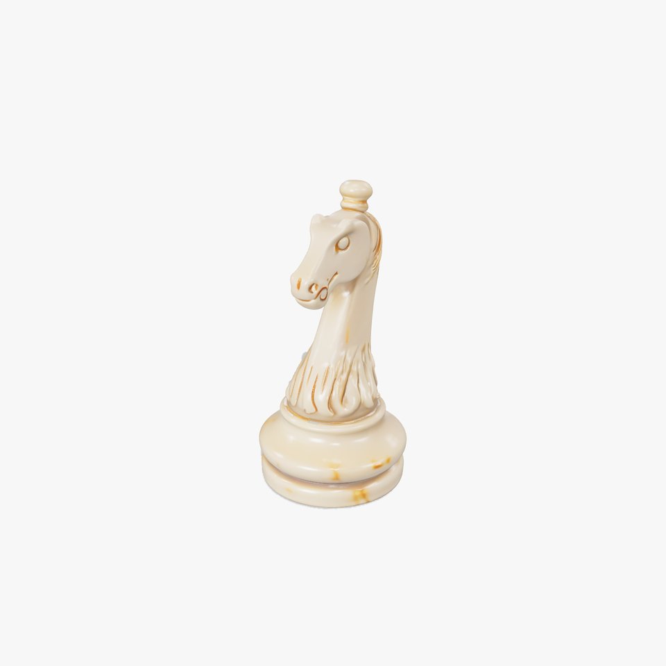 Ivory Knight Chess Piece model pack viewer poster