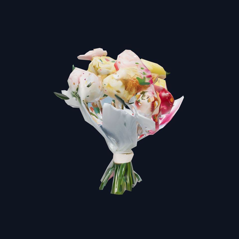 Elegant Floral Bouquet model pack