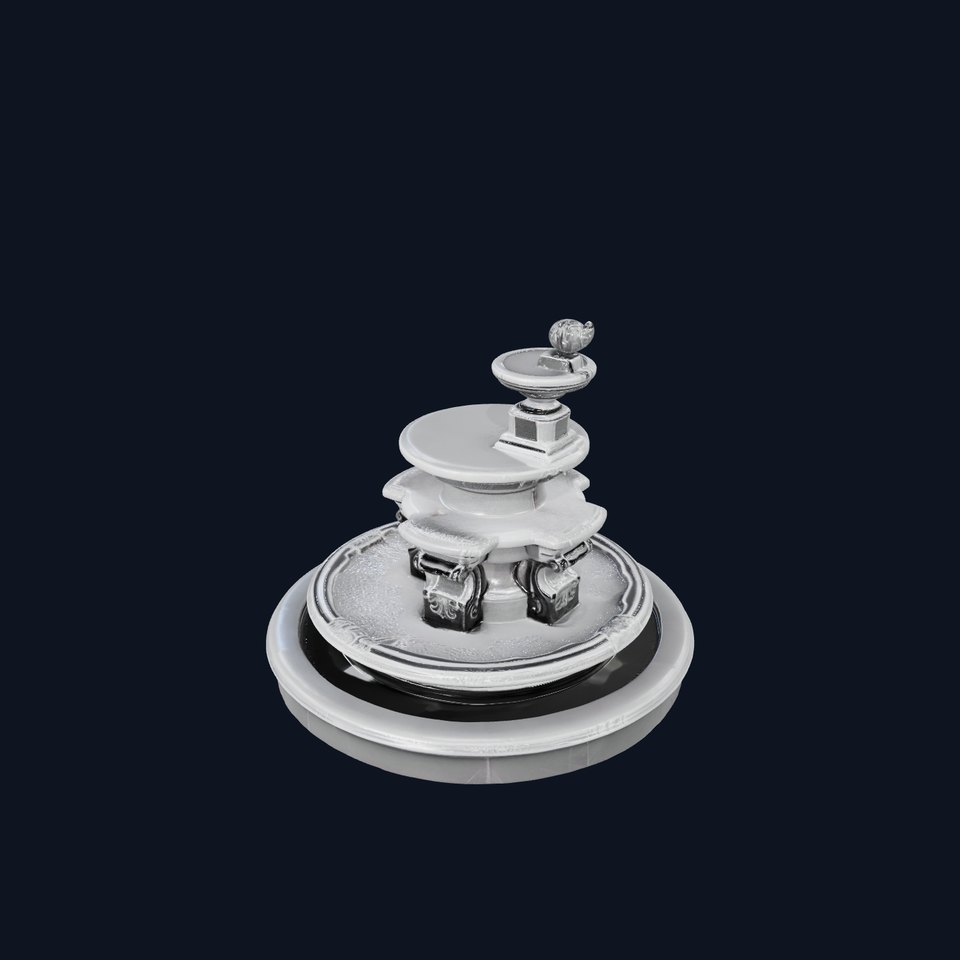 Elegant Marble Fountain model pack viewer poster