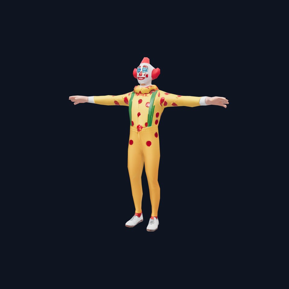 Colorful Juggling Clown model pack