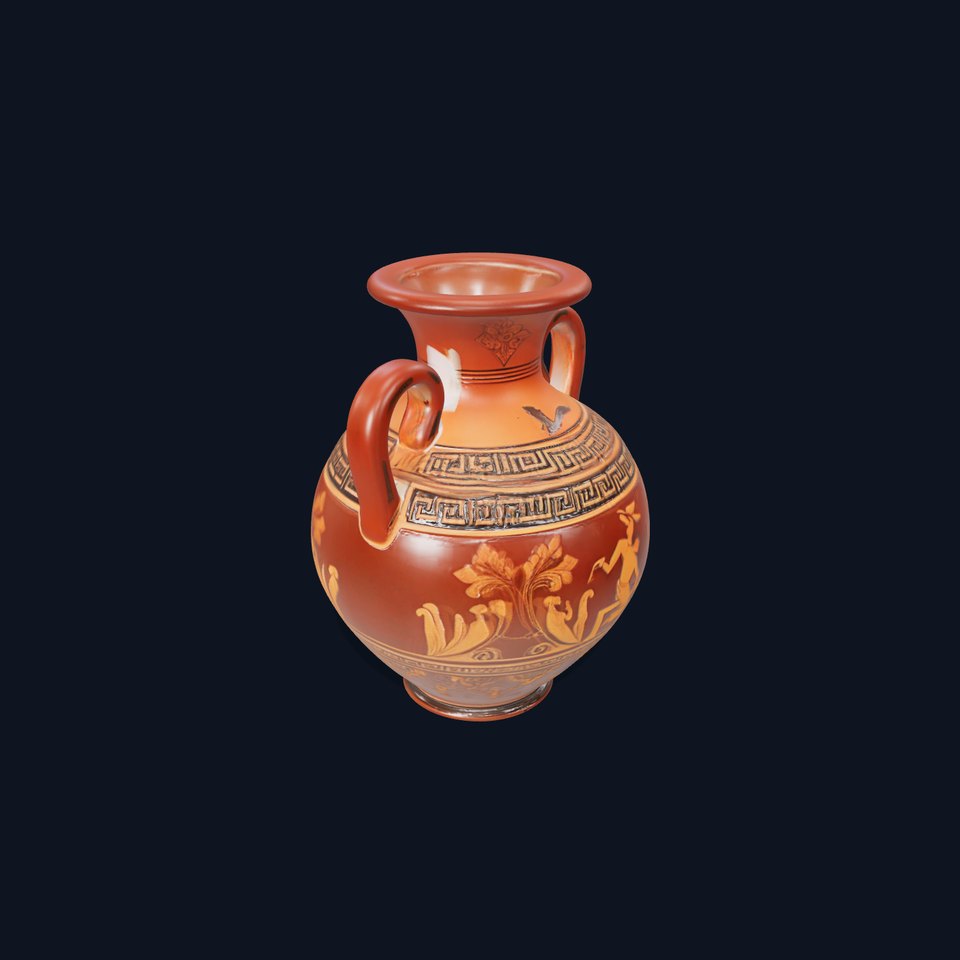Greek Amphora Terra Cotta model pack viewer poster