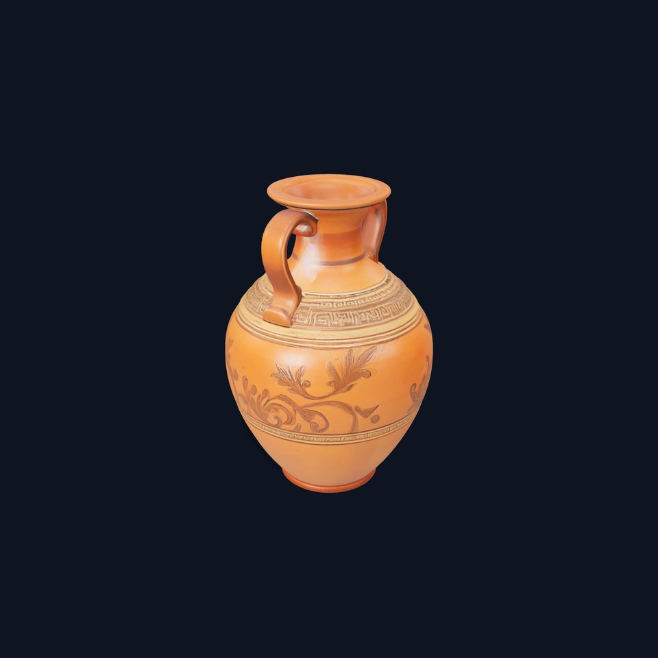 Elegant Terracotta Amphora model pack