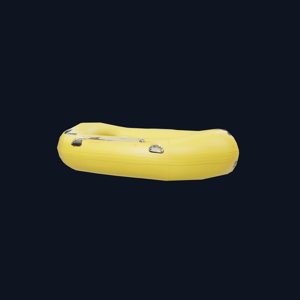 Yellow Inflatable Raft model pack