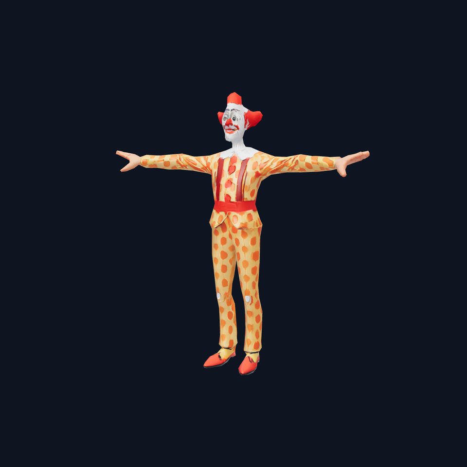 Colorful Clown Character model pack