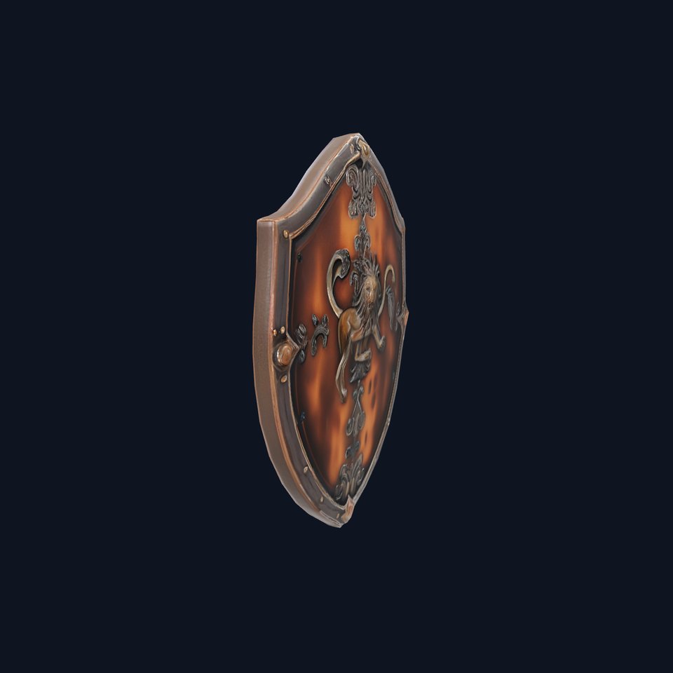 Medieval Lion Shield model pack
