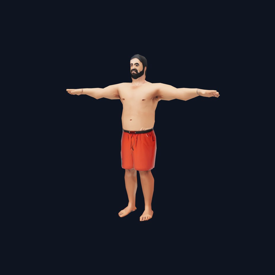 Athletic Male Character model pack