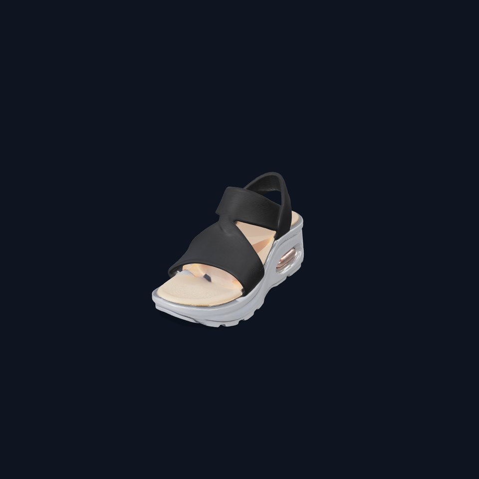 Modern Black Sandal model pack