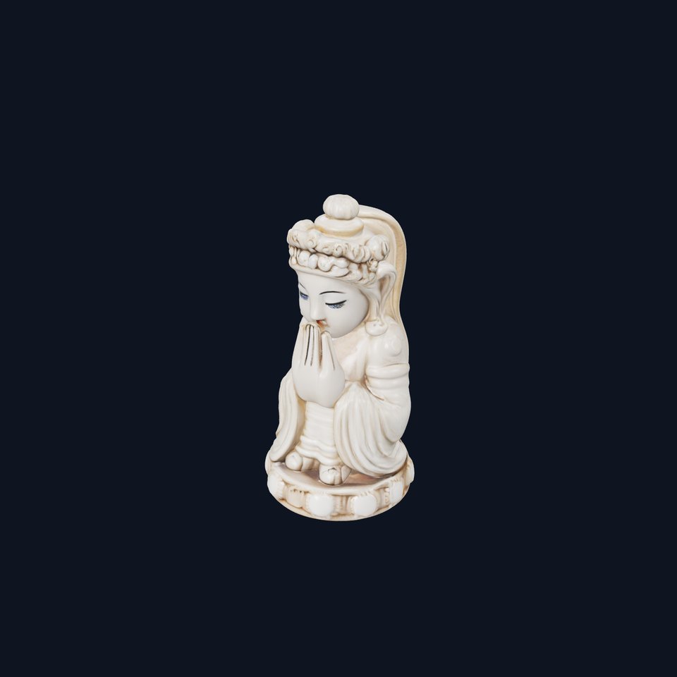 Elegant Ivory Statue model pack