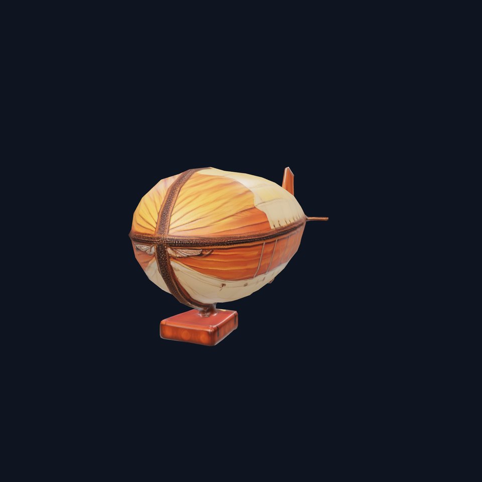 Vintage Airship Wood model pack