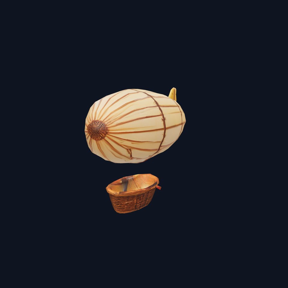 Vintage Zeppelin Balloon model pack