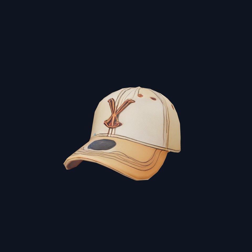 Beige Baseball Cap model pack