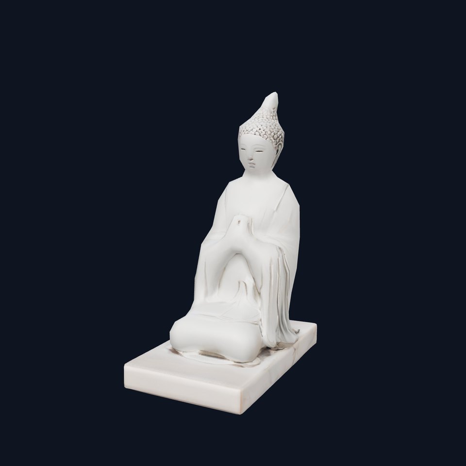 Marble Buddha Sculpture model pack viewer poster