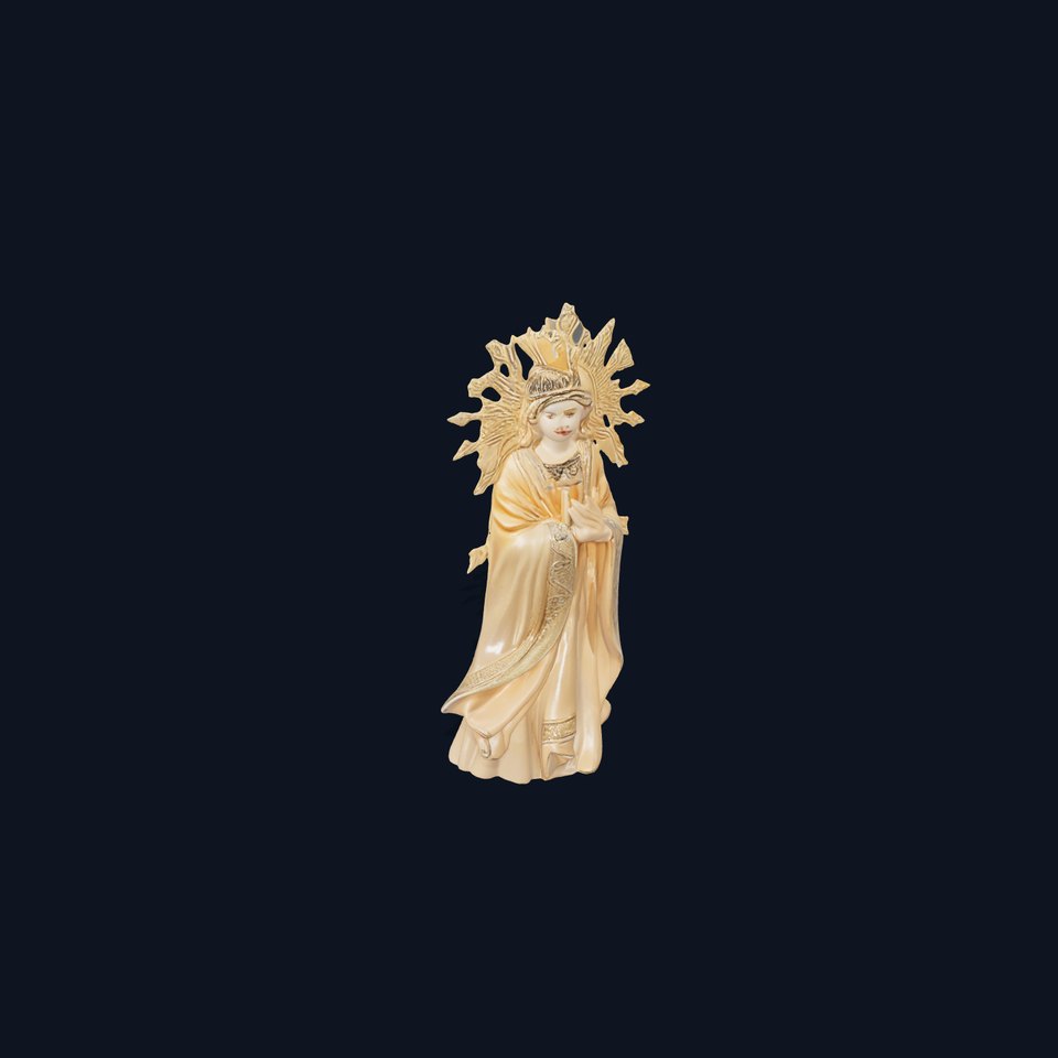 Golden Angelic Statue model pack viewer poster