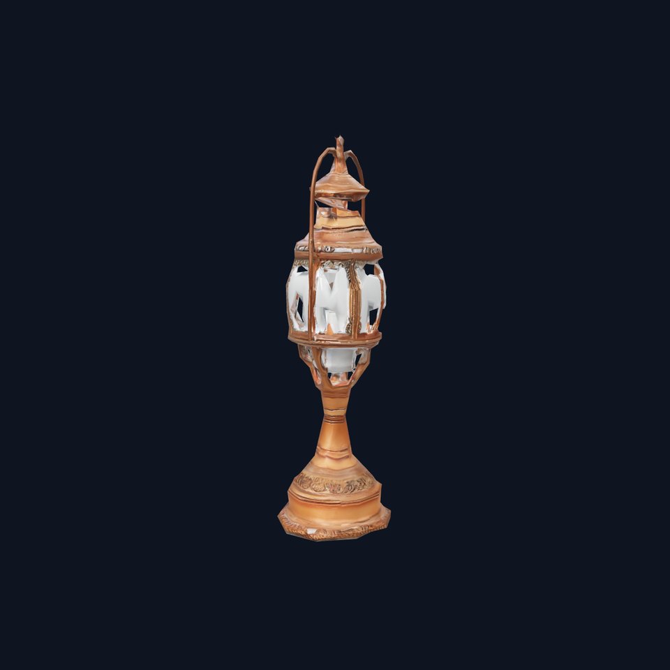 Ornate Brass Lantern model pack