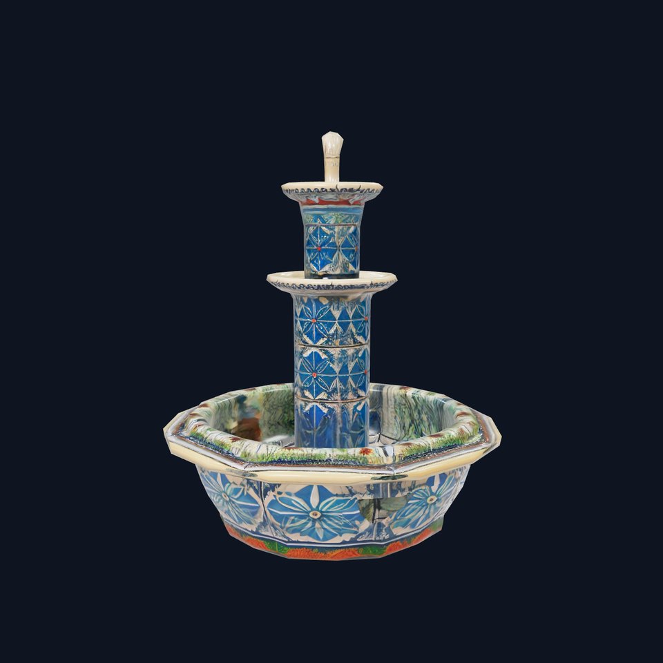 Elegant Mosaic Fountain model pack