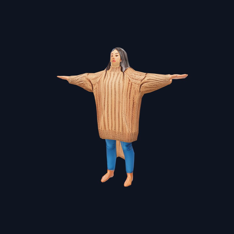 Cozy Knit Sweater model pack