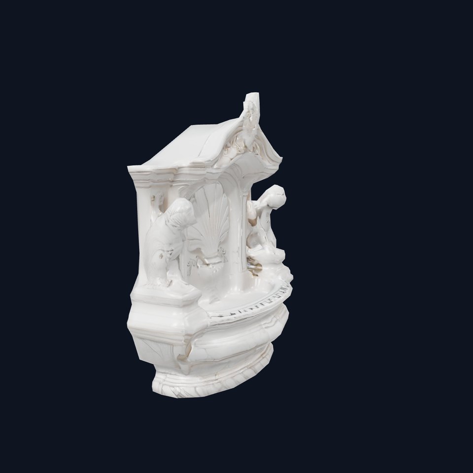 Ornate Marble Fountain model pack