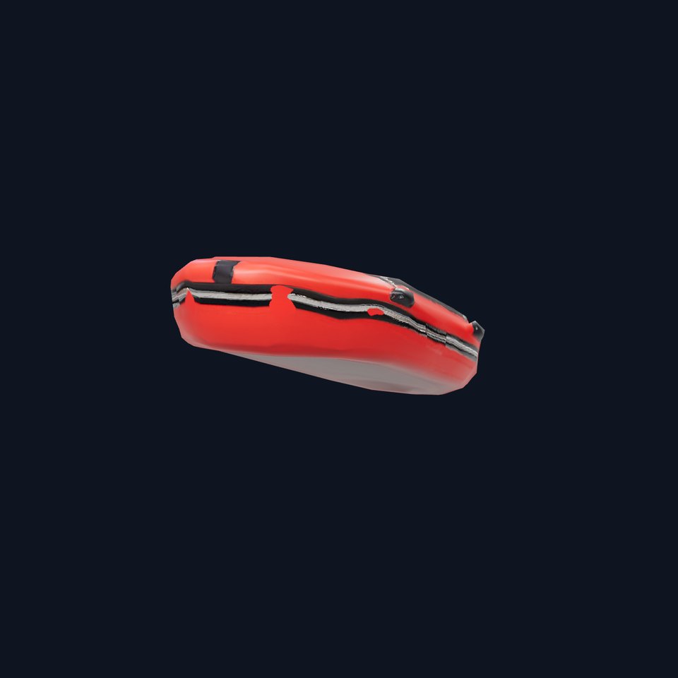 Red Inflatable Boat model pack