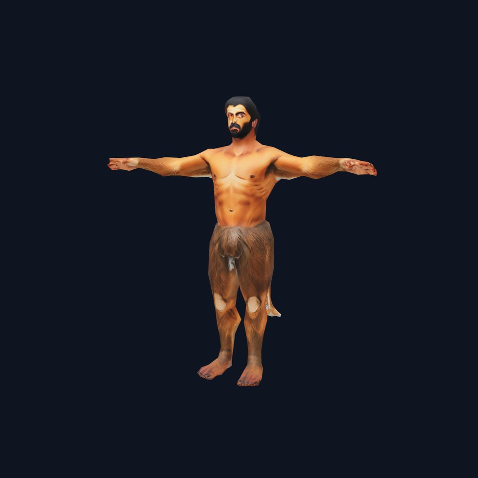 Forest Satyr Character model pack viewer poster