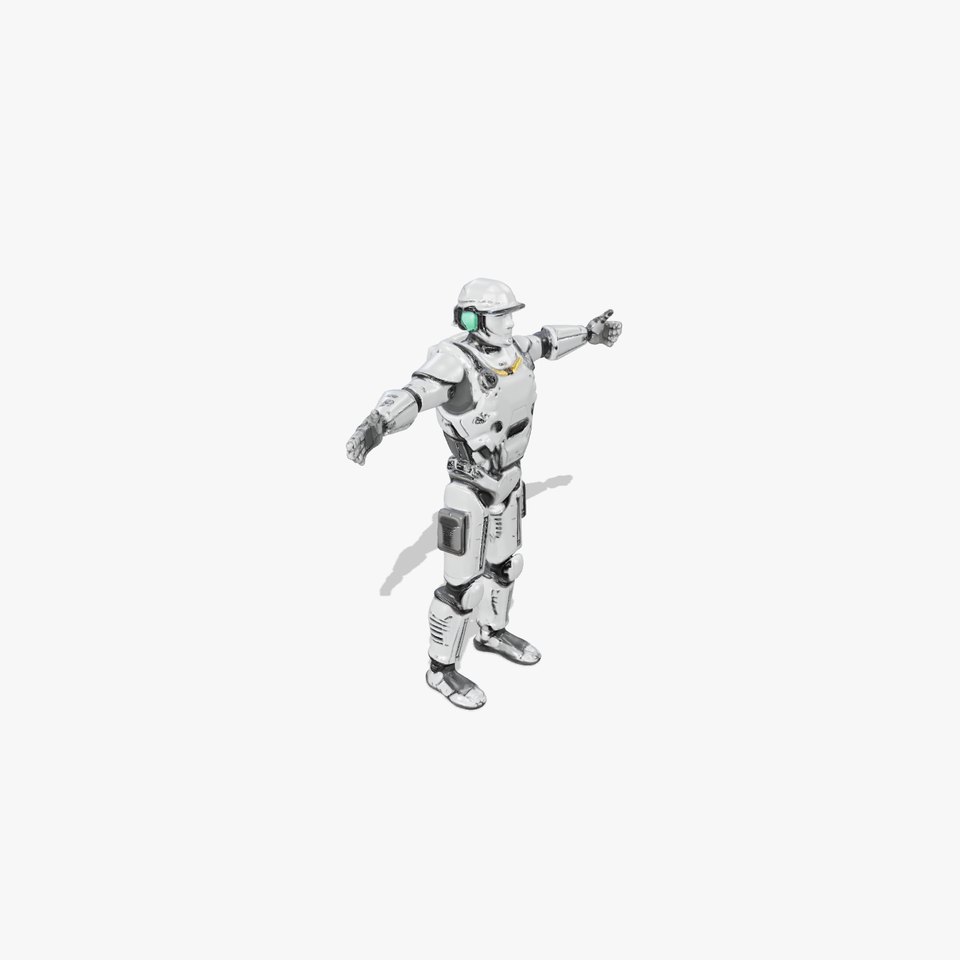 Advanced Silver Robot model pack
