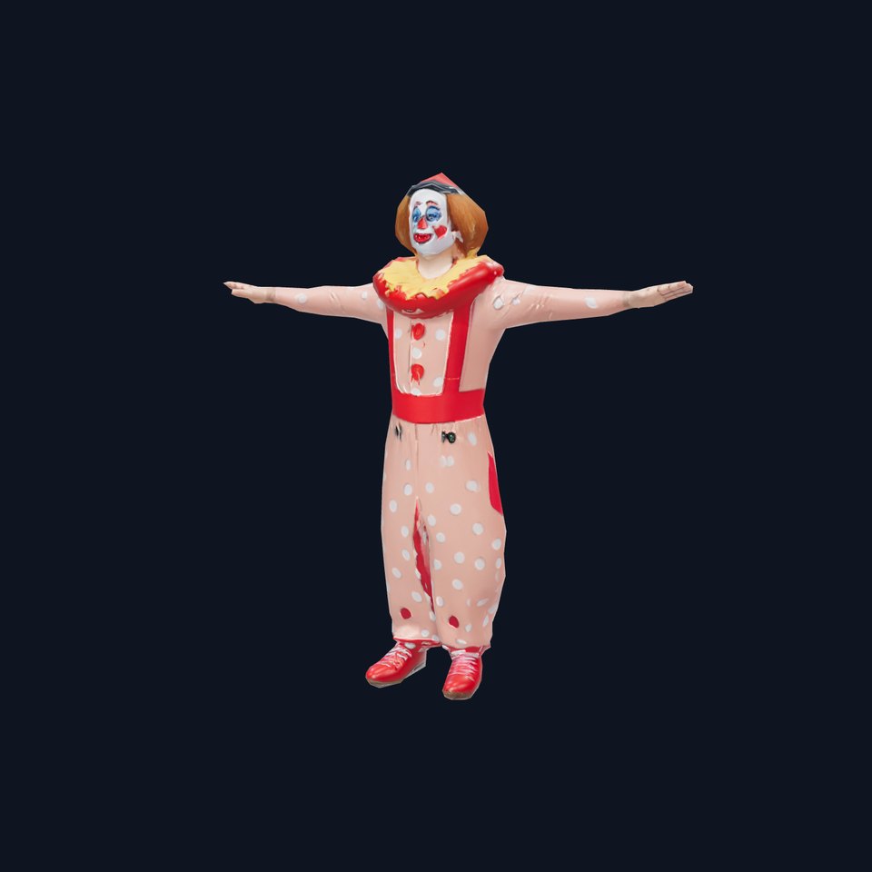 Cheerful Clown Outfit model pack viewer poster
