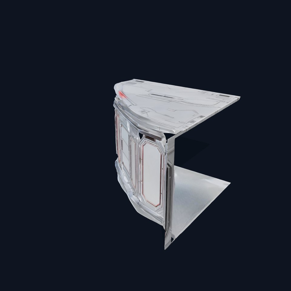 Futuristic Space Corridor model pack