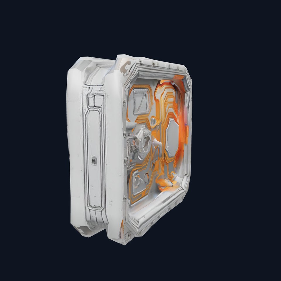 Futuristic Metallic Panel model pack