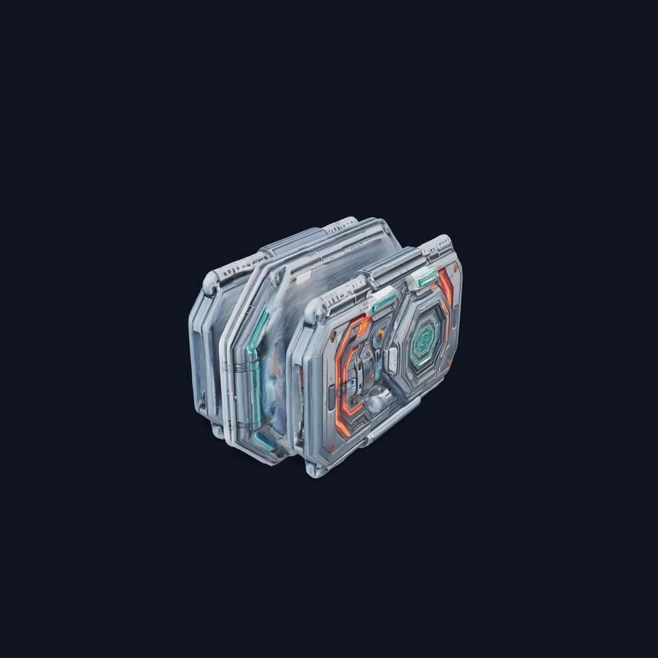 Futuristic Control Panel model pack