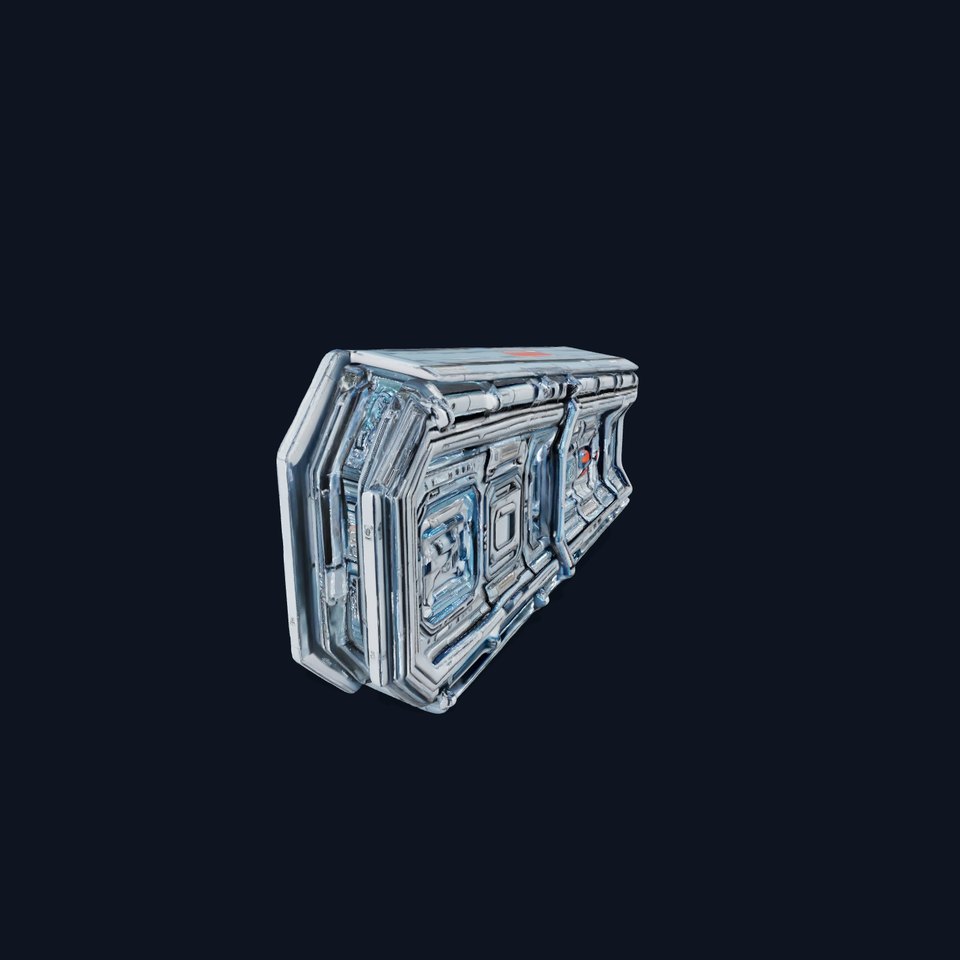 Futuristic Wall Panel model pack