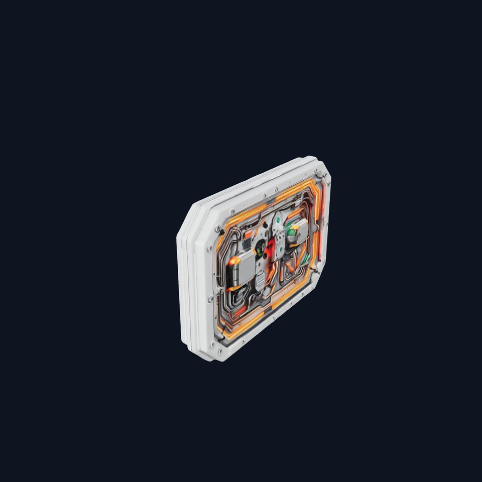 Futuristic Control Panel model pack