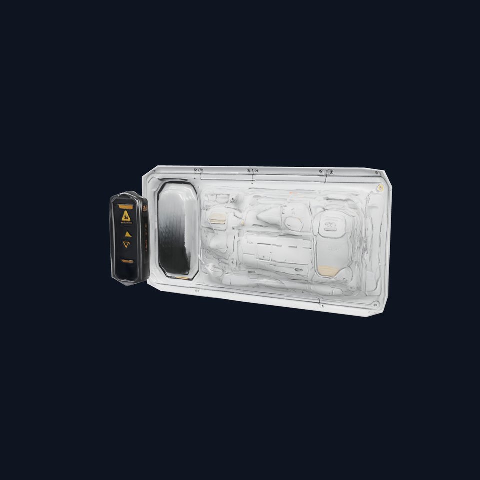 Futuristic Steel Door model pack