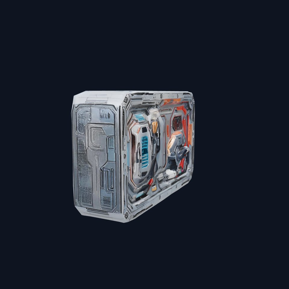 Futuristic Control Panel model pack