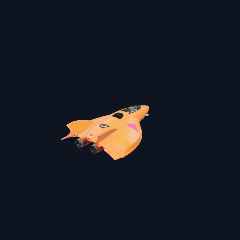 Orange Jet Fighter model pack