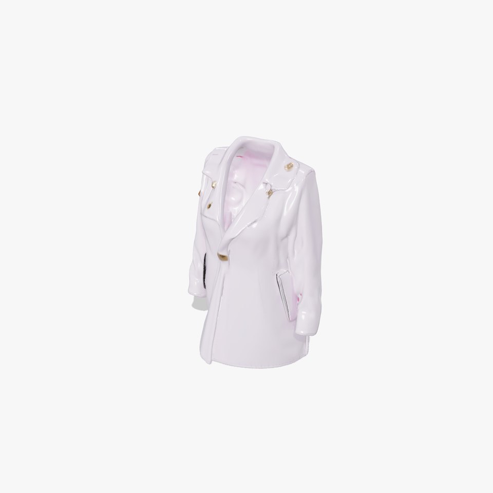 Lavender Trench Coat model pack viewer poster