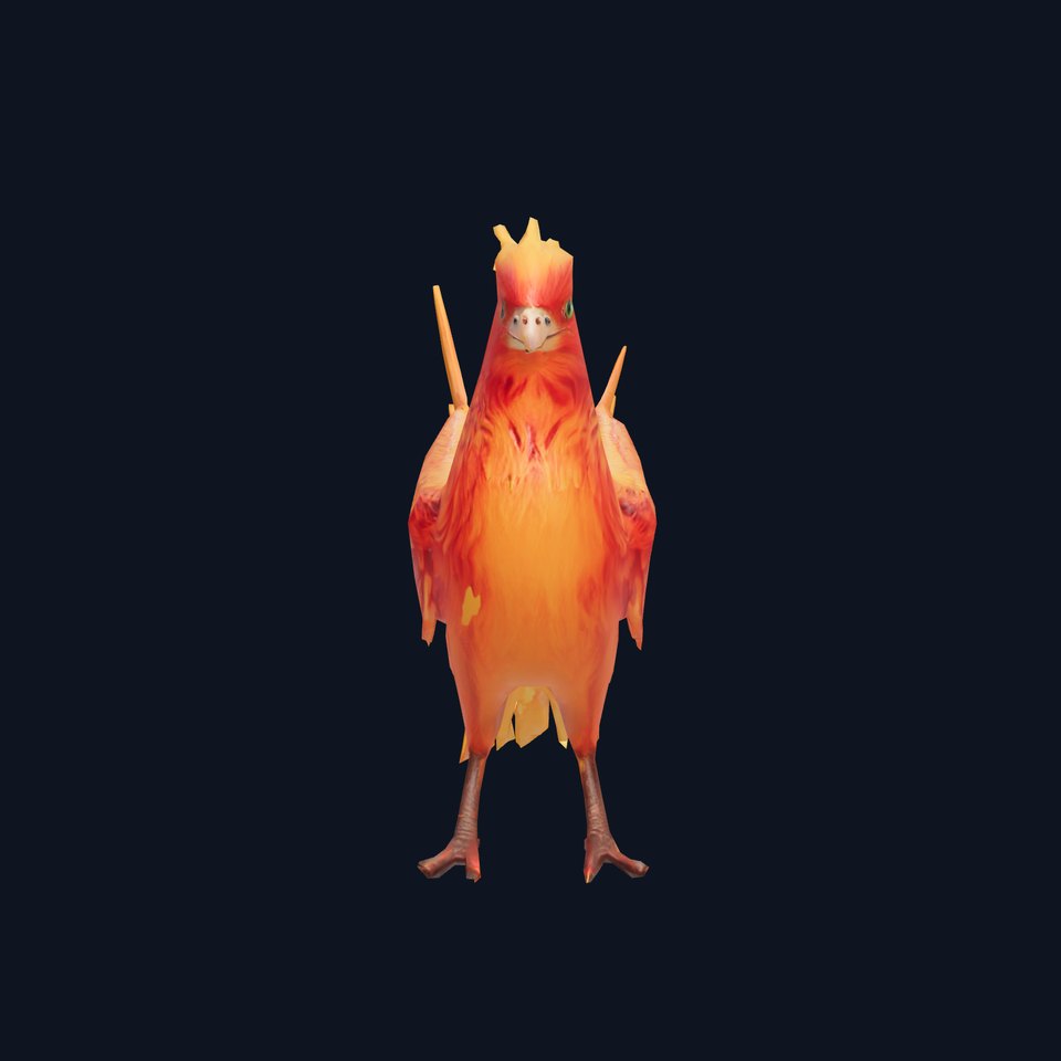 Fiery Phoenix Feather model pack