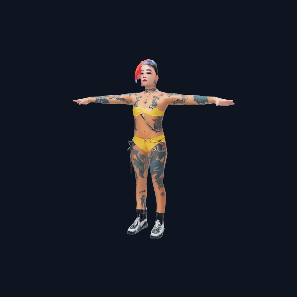 Vibrant Bikini Character model pack