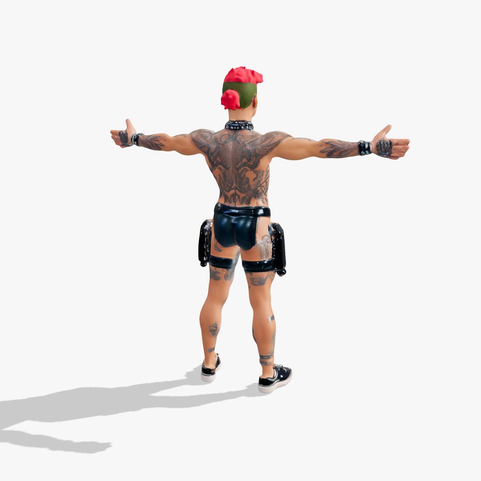 Tattooed Punk Aesthetic model pack