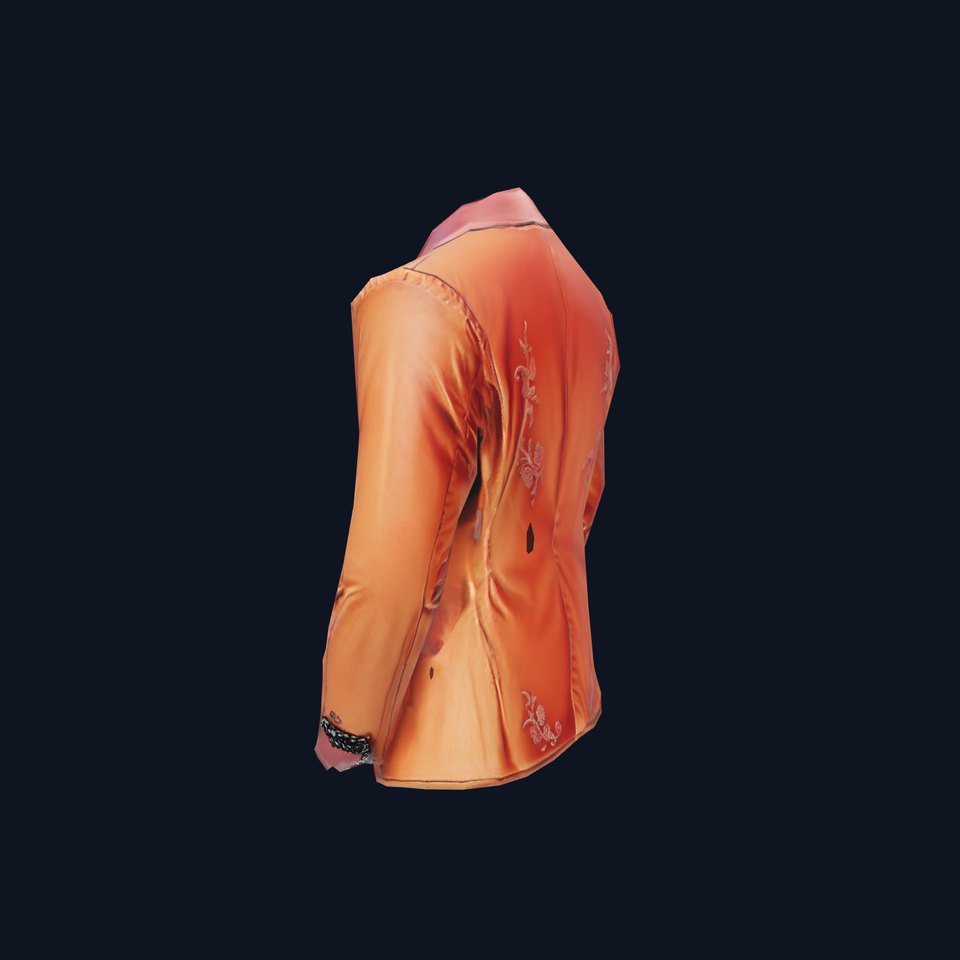 Elegant Floral Jacket model pack