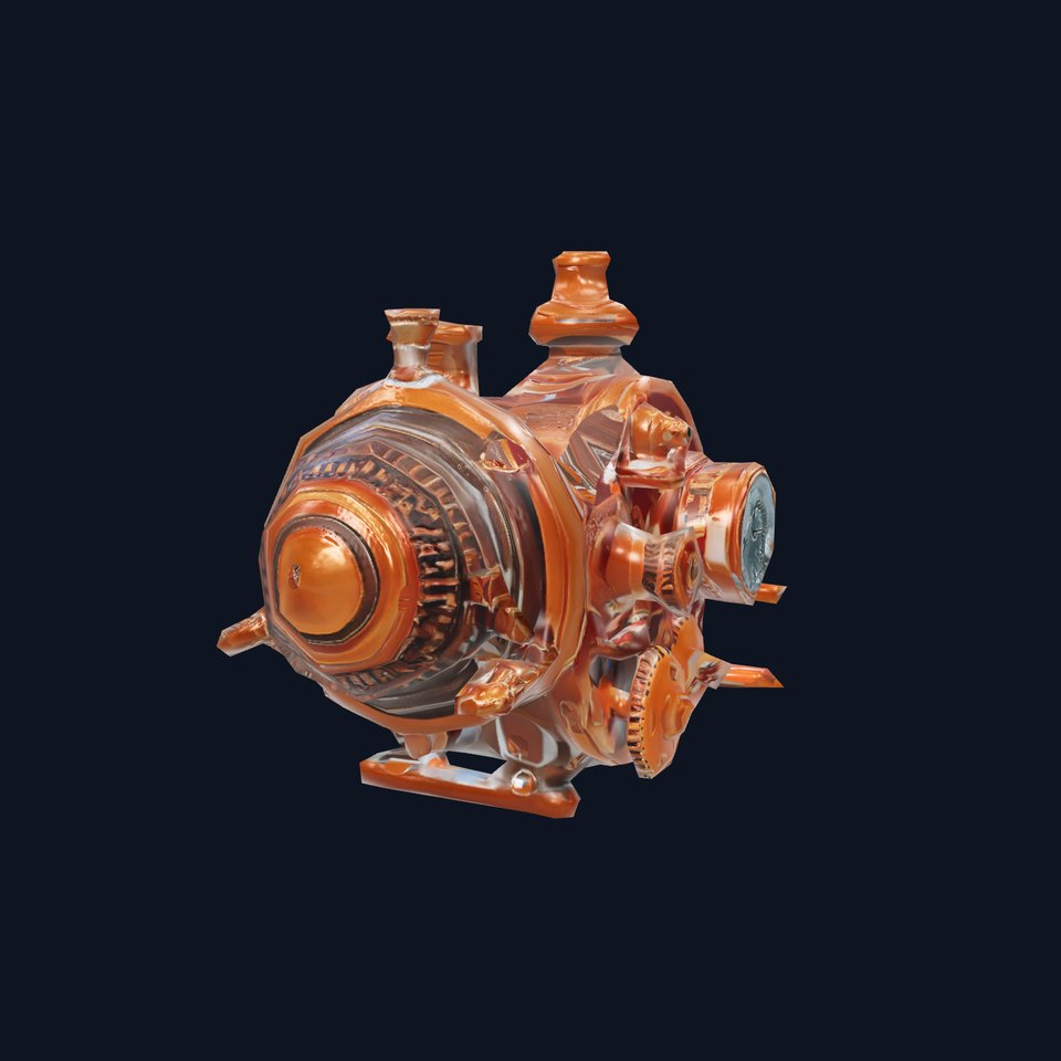 Antique Brass Gadget model pack