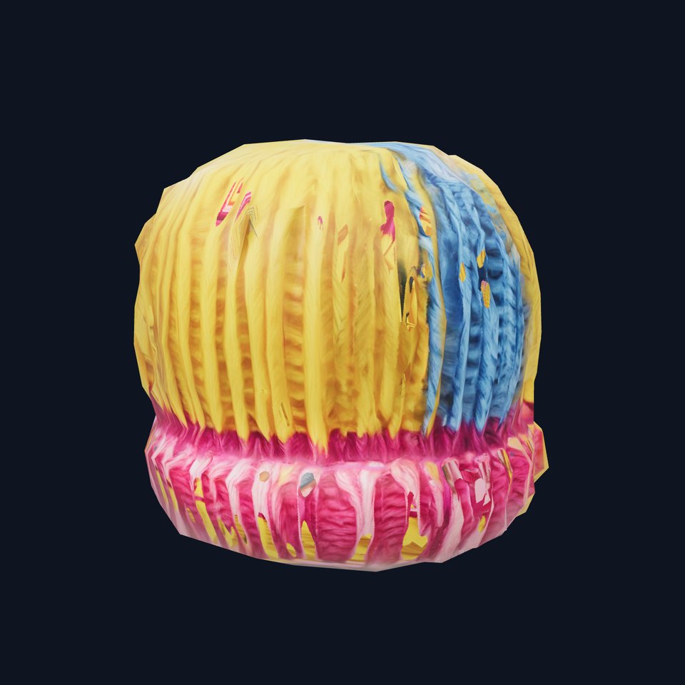 Colorful Knitted Beanie model pack