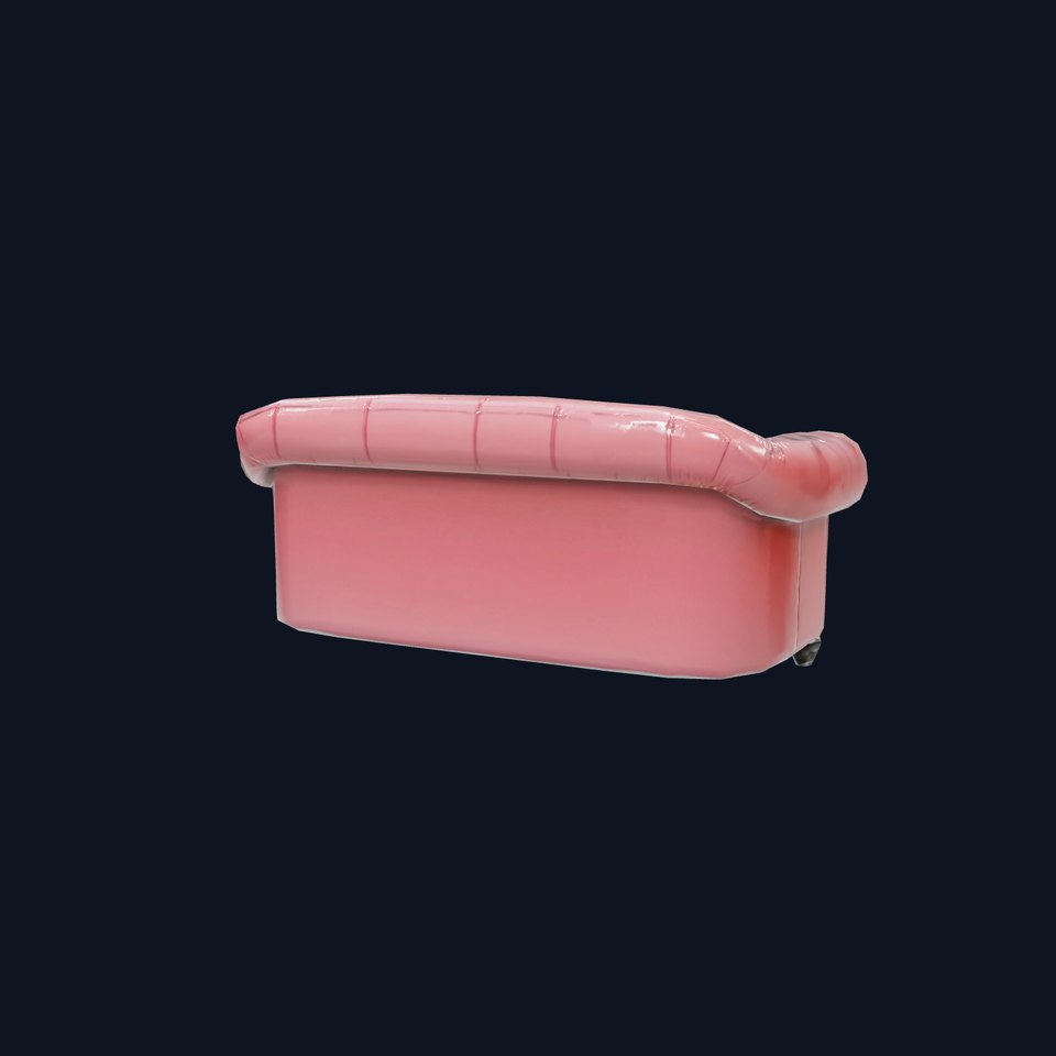 Elegant Burgundy Chesterfield model pack