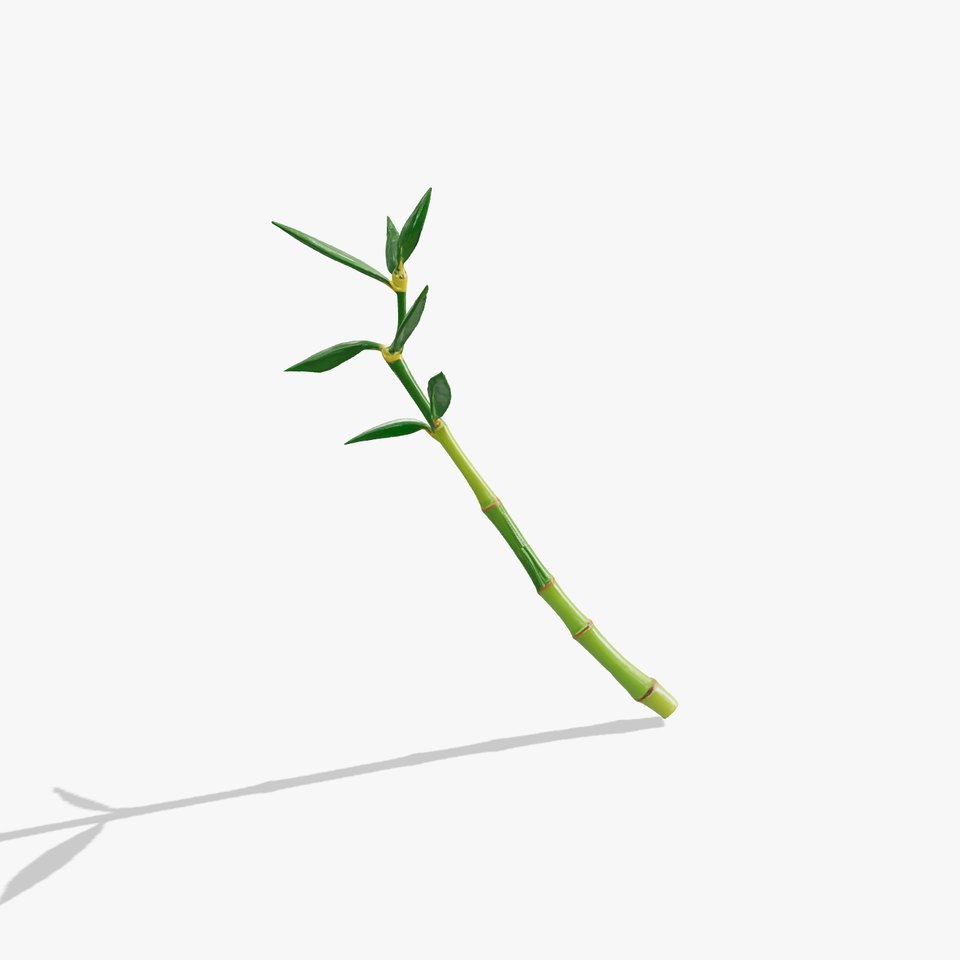 Green Bamboo Stick model pack