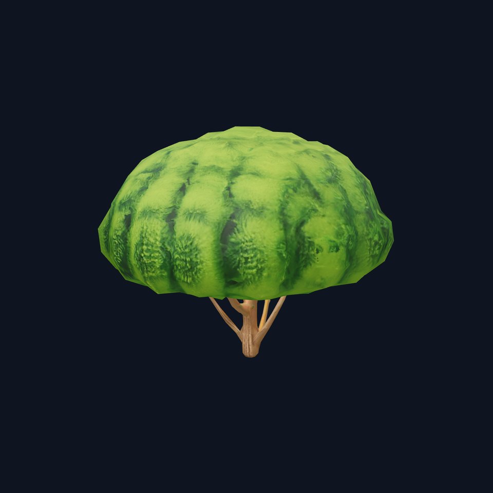 Green Topiary Tree model pack