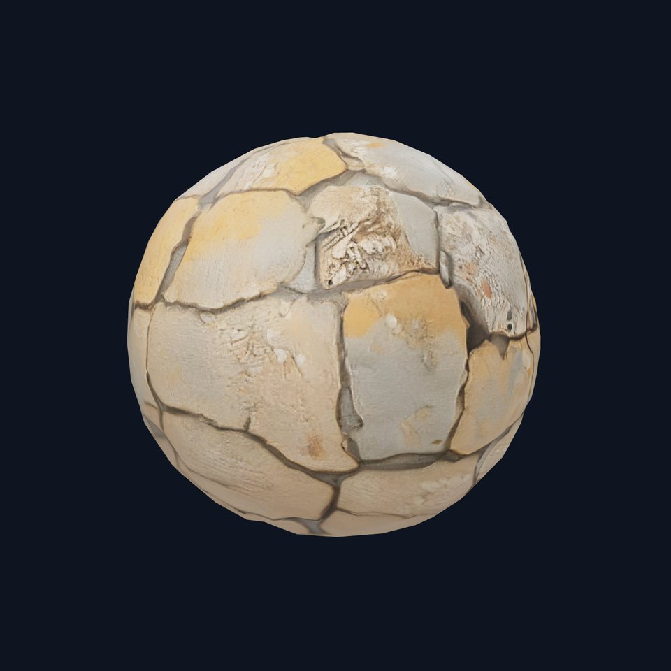 Cracked Stone Surface model pack