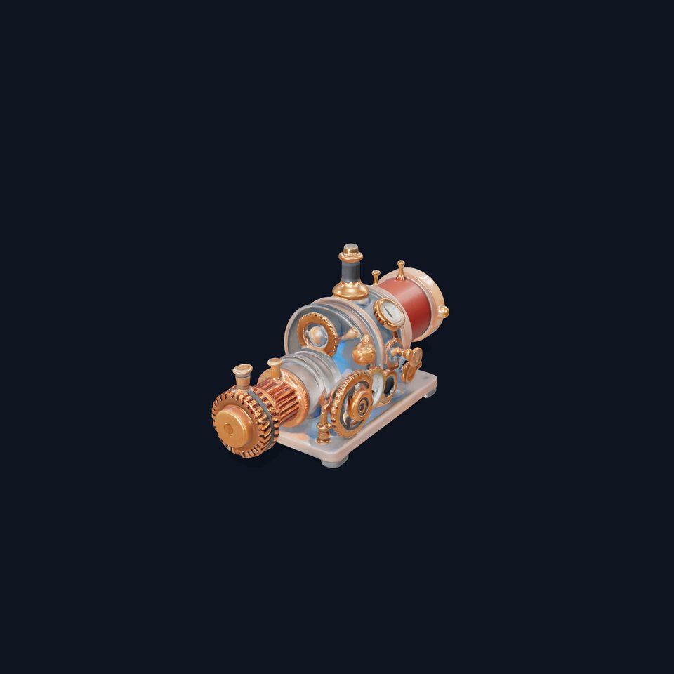 Steampunk Engine model pack