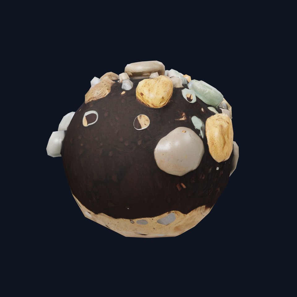 Earthy Stone Sphere model pack