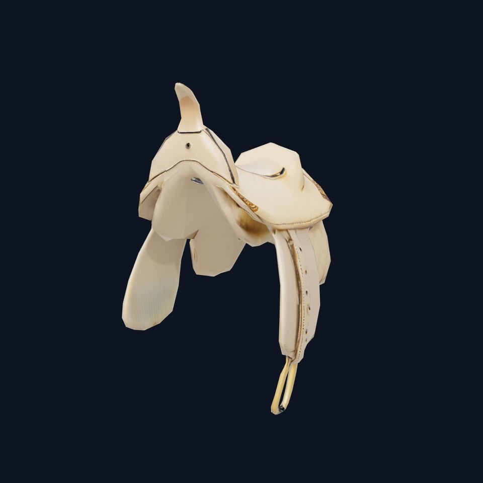 Elegant Cream Saddle model pack