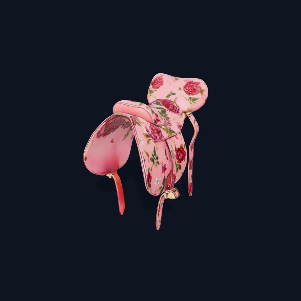 Floral Pink Saddle model pack viewer poster
