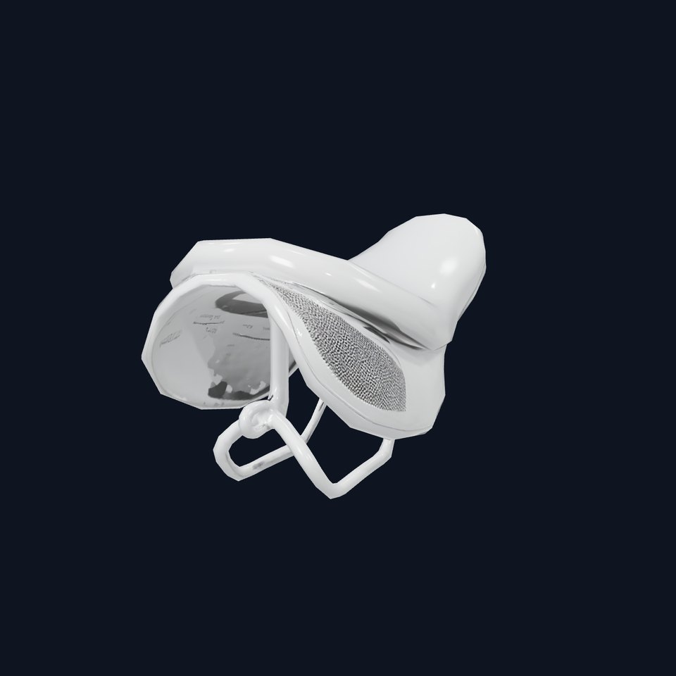 Chrome Bicycle Seat model pack