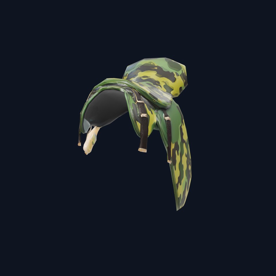 Camouflage Saddle model pack